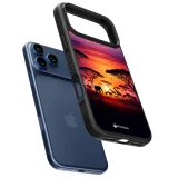 Coque iPhone 17 Pro Max - Silicone rigide noir Safari sunset wildlife