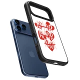 Coque iPhone 18 Pro Max / 17 Pro Max - Silicone rigide noir Saint Valentines Day 26 Amor