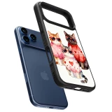 Coque iPhone 17 Pro Max - Silicone rigide noir Saint Valentines Day 26 Cat Love