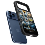 iPhone 17 Pro Max Case Hülle - Silikon schwarz Fussball Argentinien splash 2026