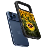 Coque iPhone 17 Pro Max - Silicone rigide noir Sunflower with glasses Spring 2026