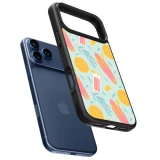 iPhone 17 Pro Max Case Hülle - Silikon schwarz Summer 2025 Pattern citron