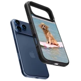 iPhone 17 Pro Max Case Hülle - Silikon schwarz Summer Dog on Paddle