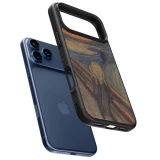 Coque iPhone 18 Pro Max / 17 Pro Max - Silicone rigide noir Tableau art - Le Cri - Edvard Munch