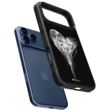 Coque iPhone 17 Pro Max - Silicone rigide noir Valentine 2022 Black Smoke