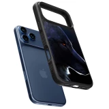 Coque iPhone 17 Pro Max - Silicone rigide noir Wolf Shape