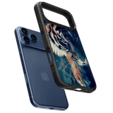 Coque iPhone 18 Pro / 17 Pro - Silicone rigide noir Incredible Lion