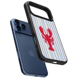 iPhone 17 Pro Case Hülle - Silikon schwarz Red lobster 2026