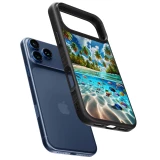 iPhone 17 Pro Case Hülle - Silikon schwarz Strandparadies