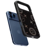 Coque iPhone 17 Pro - Silicone rigide noir Suns and Moons