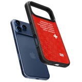 iPhone 17 Pro Case Hülle - Silikon schwarz Swiss Passport