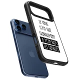 iPhone 17 Pro Case Hülle - Silikon schwarz Le truc globalement bats les couilles