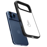 Coque iPhone 17 Pro - Silicone rigide noir Valentine 2024 heat by Millennials