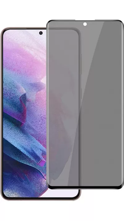 Samsung Galaxy S21 3D Privacy Anti-Spy Tempered Glass - Bildschirm Schutzglas mit schwarzen Rändern
