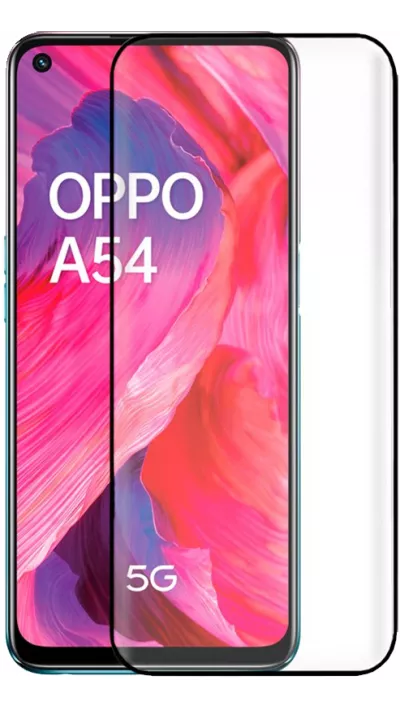 3D Tempered Glass OPPO A54 5G - Vitre de protection d'écran intégrale verre trempé avec bords noirs