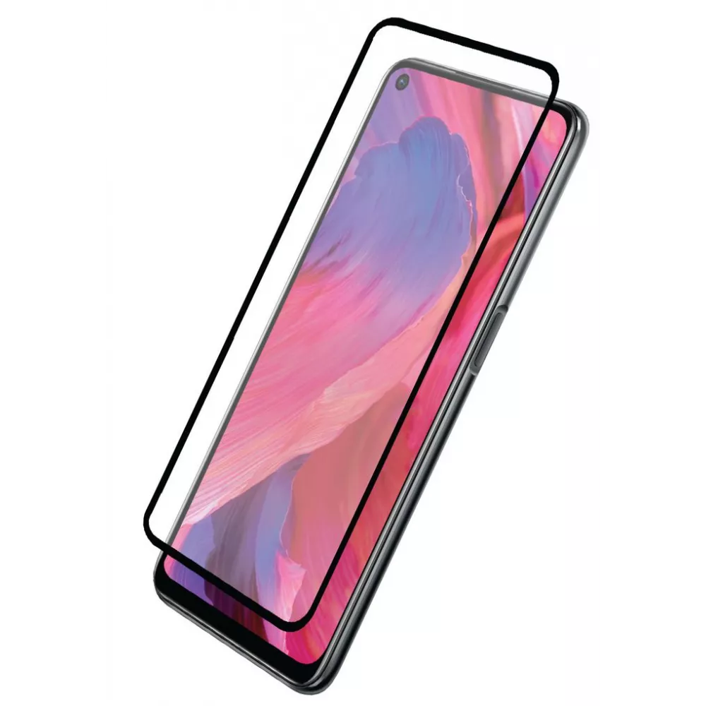 3D Tempered Glass OPPO A54 5G - Full Screen Display Schutzglas mit schwarzem Rahmen