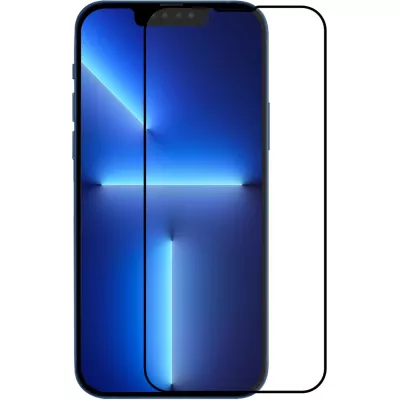 3D Tempered Glass iPhone 14 Pro Max - Vitre de protection d'écran intégrale verre trempé avec bords noirs