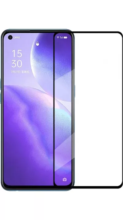 3D Tempered Glass OPPO Find X3 Lite - Vitre de protection d'écran intégrale verre trempé avec bords noirs