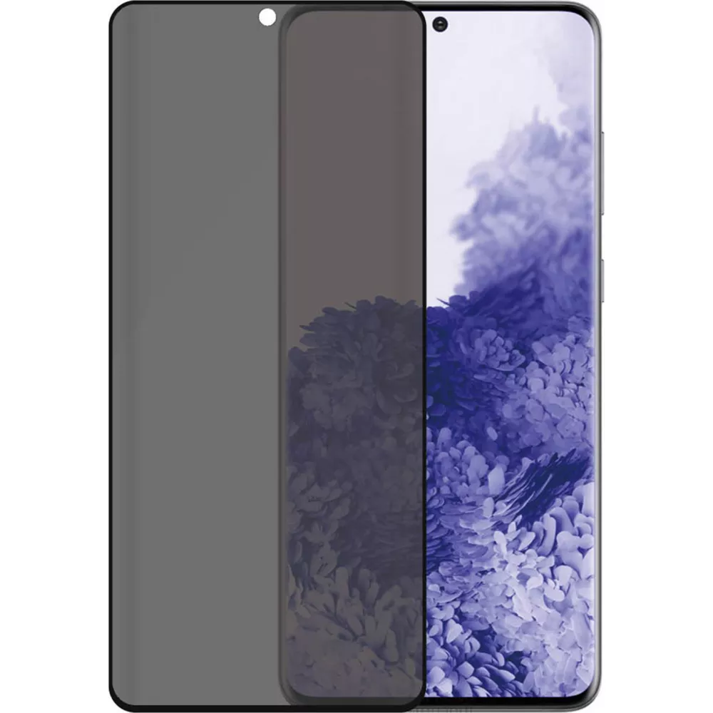 Samsung Galaxy S21 Ultra 3D Privacy Anti-Spy Tempered Glass - Bildschirm Schutzglas mit schwarzen Rändern