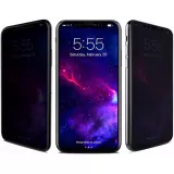 3D Tempered Glass iPhone Xs Max - Vitre de protection d'écran intégrale Privacy anti-espion avec bords noirs