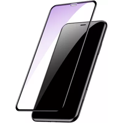 3D Tempered Glass vitre de protection noir anti-lumière bleue - iPhone 16e
