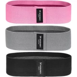 3 elastische Mini-B&auml;nder aus Stoff f&uuml;r Yoga, Crossfit und Fitness - Mehrfarbig