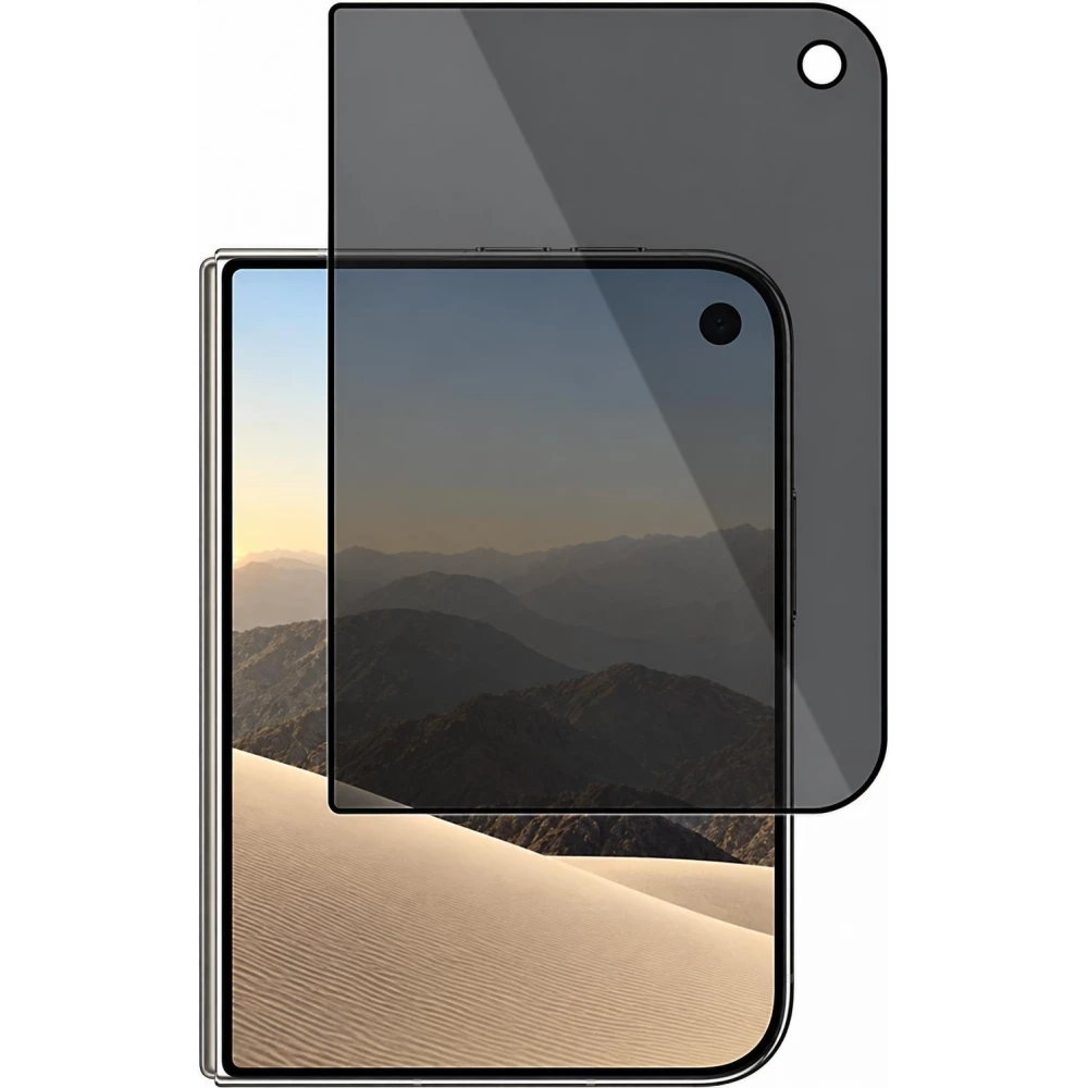 3D Tempered Glass iPhone Duo - Vitre de protection d'écran intégrale Privacy anti-espion avec bords noirs