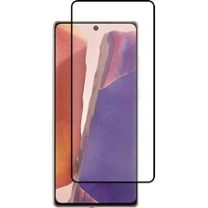 3D Tempered Glass Samsung Galaxy Note 20 - Full Screen Display Schutzglas mit schwarzem Rahmen