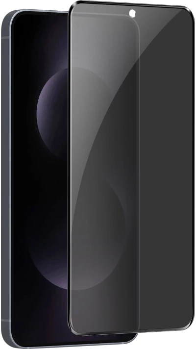 3D Tempered Glass Samsung Galaxy S25 Edge - Vitre de protection d'écran intégrale Privacy anti-espion avec bords noirs