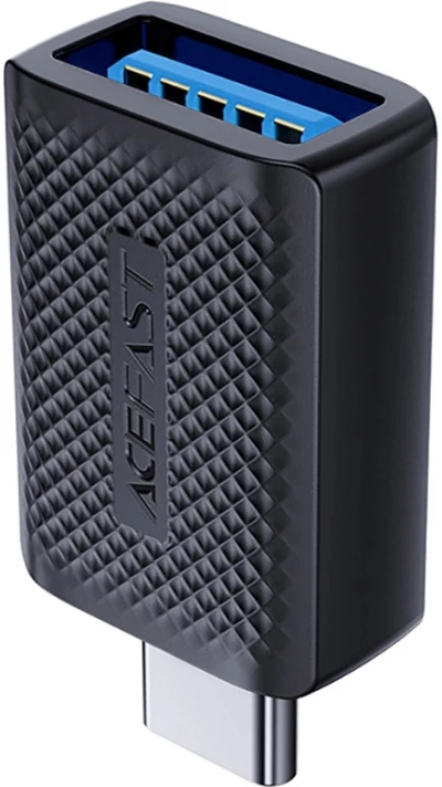 Acefast J1 - Adaptateur USB-A 3.0 (femelle) vers USB-C 3.0 (m&acirc;le) 5Gb/s - Noir