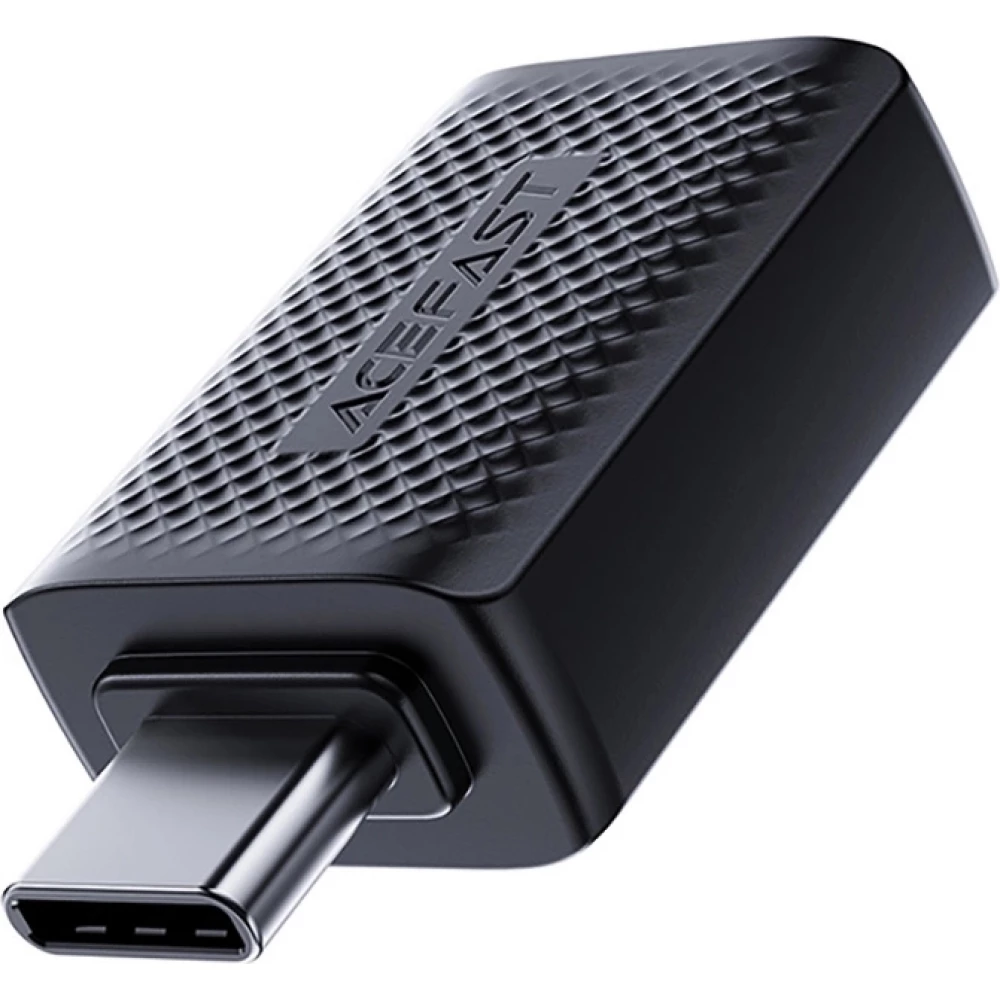 Acefast J1 - Adaptateur USB-A 3.0 (femelle) vers USB-C 3.0 (m&acirc;le) 5Gb/s - Noir