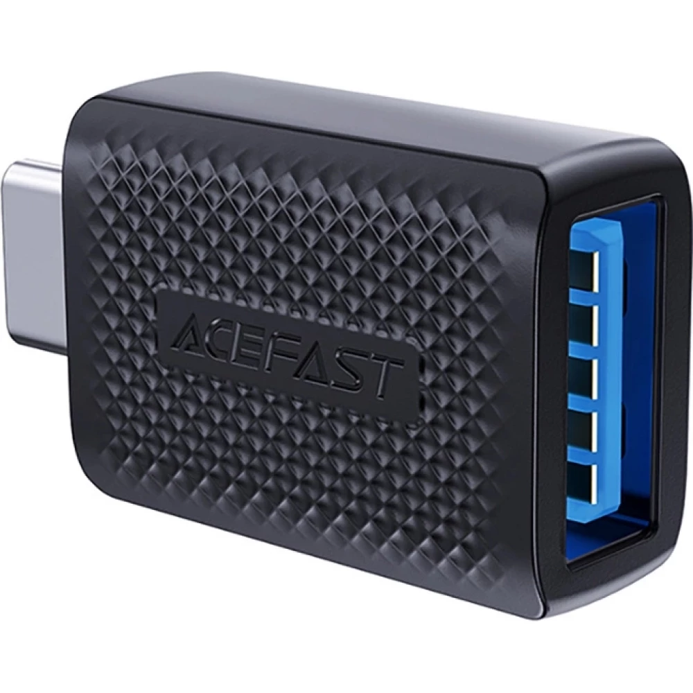 Acefast J1 - Adaptateur USB-A 3.0 (femelle) vers USB-C 3.0 (m&acirc;le) 5Gb/s - Noir