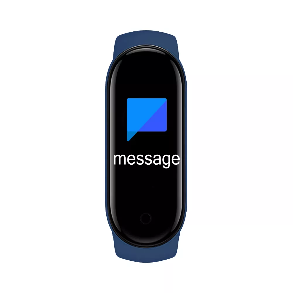 Active Fitness Tracker M7 - Intelligentes Sportarmband Smart Watch Bluetooth - Dunkelblau