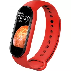 Active Fitness Tracker M7 - Bracelet sportif intelligent Montre connectée Bluetooth - Rouge