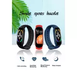 Active Fitness Tracker M7 - Bracelet sportif intelligent Montre connectée Bluetooth - Rouge
