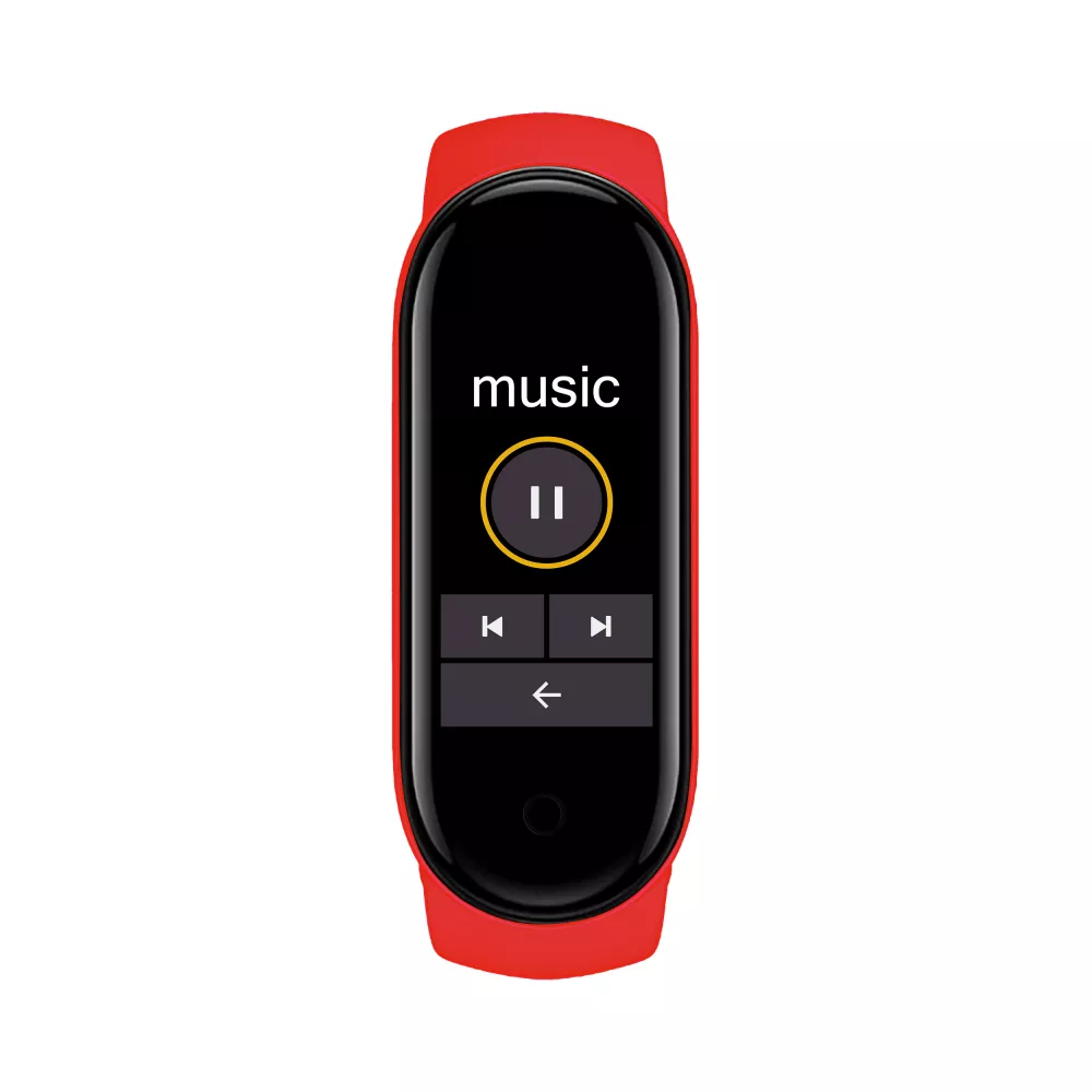 Active Fitness Tracker M7 - Bracelet sportif intelligent Montre connectée Bluetooth - Rouge