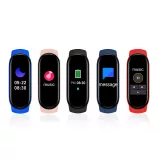 Active Fitness Tracker M7 - Bracelet sportif intelligent Montre connectée Bluetooth - Rouge