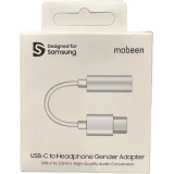 Samsung Original DAC Adapter USB-C auf 3.5mm Mini Jack von Mobeen GP-TGU023AE f&uuml;r hochwertige Audioqualit&auml;t - Weiss
