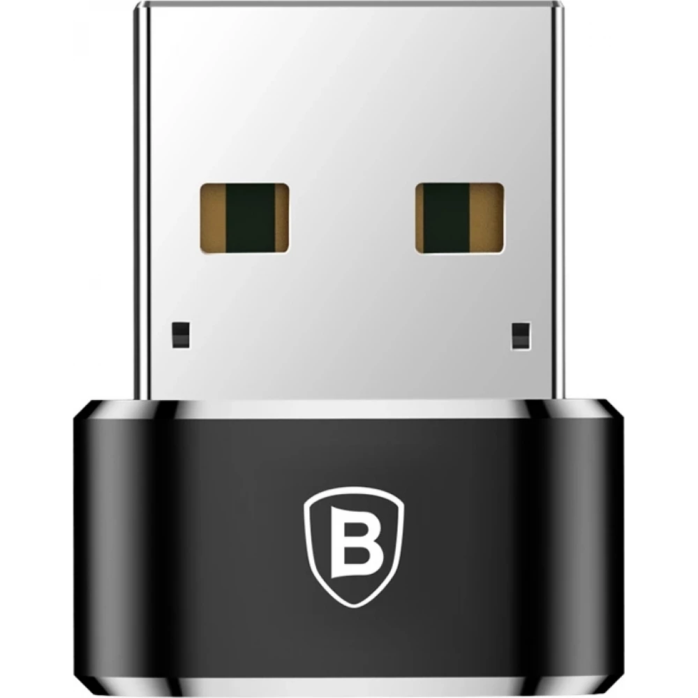Adaptateur USB-C vers USB-A Mini Baseus haut d&eacute;bit pour appareils compatibles - Noir