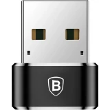 Adaptateur USB-C vers USB-A Mini Baseus haut d&eacute;bit pour appareils compatibles - Noir