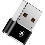 Adaptateur USB-C vers USB-A Mini Baseus haut d&eacute;bit pour appareils compatibles - Noir