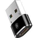 Adaptateur USB-C vers USB-A Mini Baseus haut d&eacute;bit pour appareils compatibles - Noir