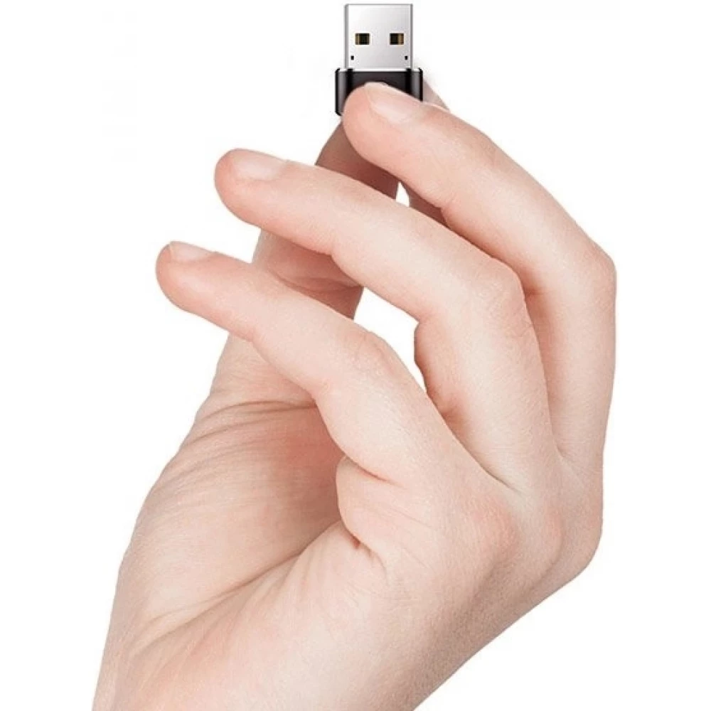 Adaptateur USB-C vers USB-A Mini Baseus haut d&eacute;bit pour appareils compatibles - Noir