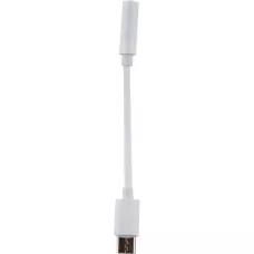 USB-C zu AUX 3.5 mm Adaptater - Audio Anschluss Smartphone/Laptop/Tablet - Weiss