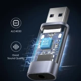 Adaptateur audio Ugreen CM383 pour &eacute;couteurs et haut-parleurs - Gris