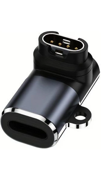 Universal-Ladeadapter f&uuml;r Garmin-Uhren mit Lightning-Anschluss  - Schwarz