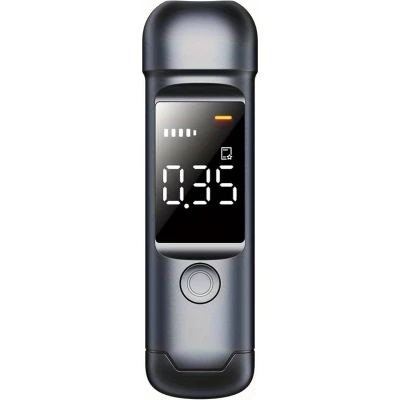Alcootest num&eacute;rique &eacute;thylotest portable avec &eacute;cran LCD format poche (USB-C, rechargeable) - Noir