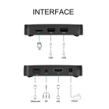 Android TV multimédia 4K Ultra HD Streaming Box Z6 HDR 64Bit CPU Google Assistant - Noir