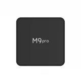 Android smart TV Box M9 Pro LED Quad Core 64-bit pour streaming en 4K Ultra HD avec HDR10 + Android11 & Google Assist - Noir