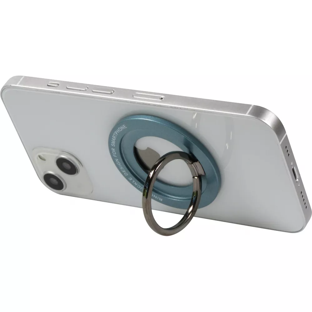 Anneau de support magnétique en aluminium avec la fonction Magsafe - Bleu